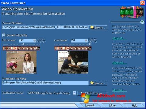 Screenshot Active WebCam untuk Windows 10