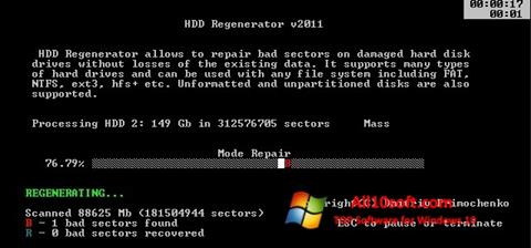 Screenshot HDD Regenerator untuk Windows 10