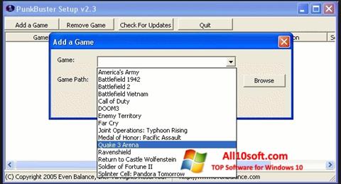 Screenshot PunkBuster untuk Windows 10