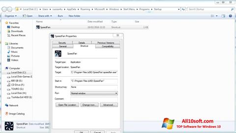 Screenshot SpeedFan untuk Windows 10