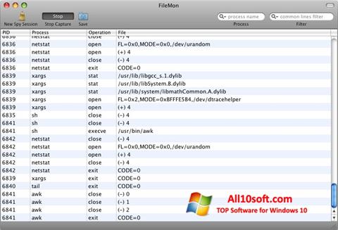 Screenshot FileMon untuk Windows 10