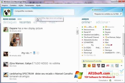 Screenshot Windows Live Messenger untuk Windows 10
