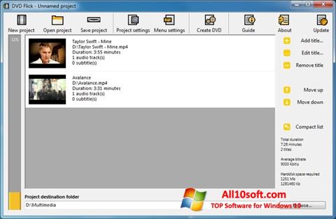 Screenshot DVD Flick untuk Windows 10