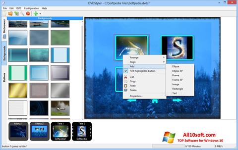 Screenshot DVDStyler untuk Windows 10