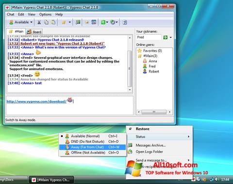 Screenshot Vypress Chat untuk Windows 10