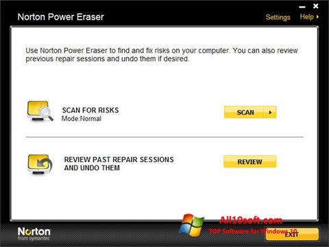 Screenshot Norton Power Eraser untuk Windows 10