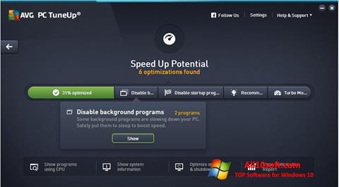 Screenshot AVG PC Tuneup untuk Windows 10