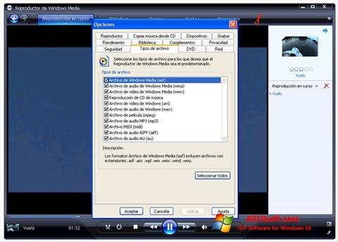 Screenshot Windows Media Player untuk Windows 10