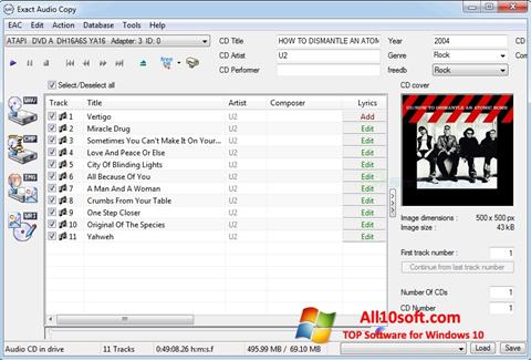 Screenshot Exact Audio Copy untuk Windows 10
