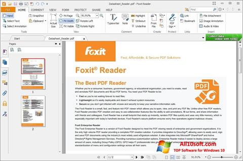 Screenshot Foxit Reader untuk Windows 10