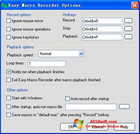 Screenshot Easy Macro Recorder untuk Windows 10
