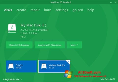 Screenshot MacDrive untuk Windows 10
