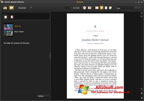 Screenshot Adobe Digital Editions untuk Windows 10