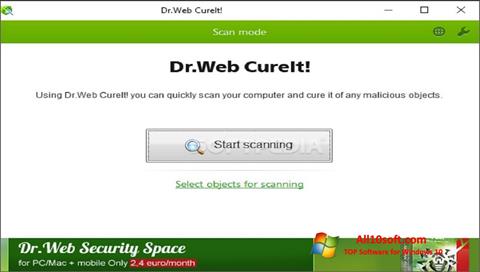 Screenshot Dr.Web CureIt untuk Windows 10