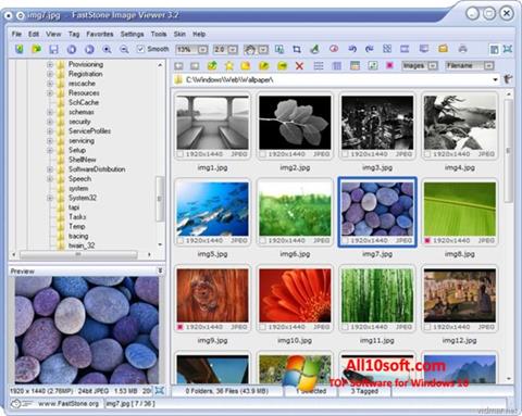 Screenshot FastStone Image Viewer untuk Windows 10
