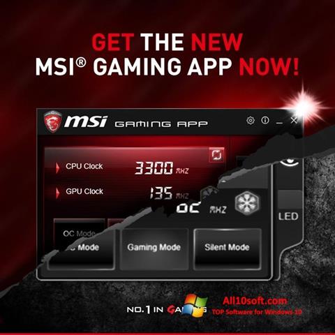 Screenshot MSI Gaming App untuk Windows 10