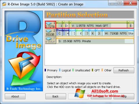 Screenshot R-Drive Image untuk Windows 10