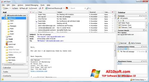 Screenshot eM Client untuk Windows 10