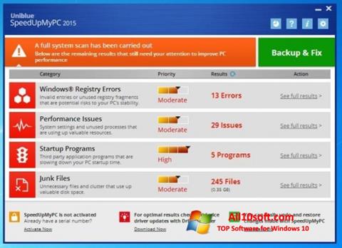 Screenshot SpeedUpMyPC untuk Windows 10