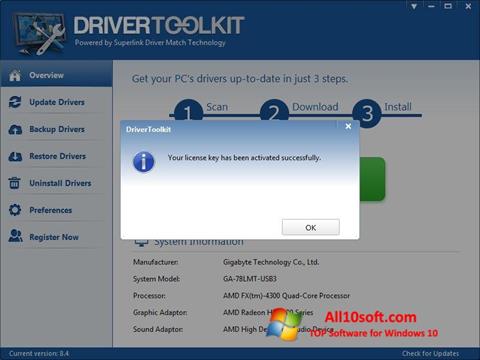 Screenshot Driver Toolkit untuk Windows 10