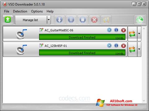 Screenshot VSO Downloader untuk Windows 10