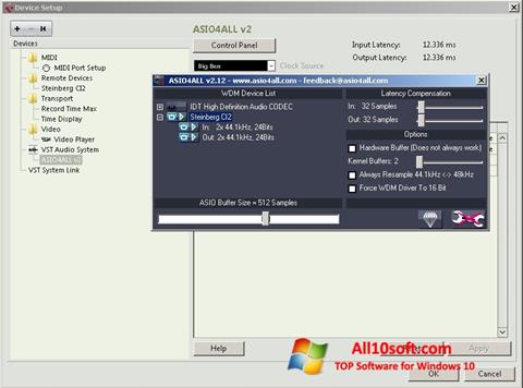Screenshot ASIO4ALL untuk Windows 10