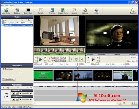 Screenshot VideoPad Video Editor untuk Windows 10