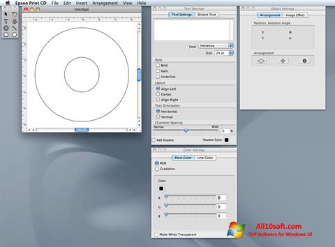 Screenshot EPSON Print CD untuk Windows 10