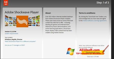 Screenshot Shockwave Player untuk Windows 10