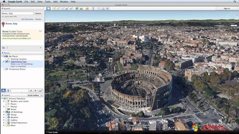Screenshot Google Earth untuk Windows 10