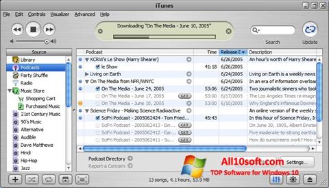 Screenshot iTunes untuk Windows 10