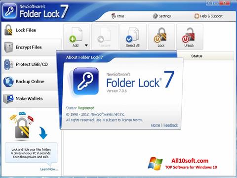 Screenshot Folder Lock untuk Windows 10