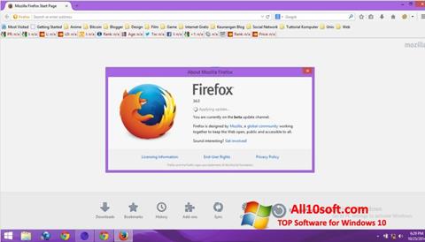 Screenshot Mozilla Firefox Offline Installer untuk Windows 10
