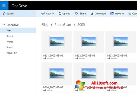 Screenshot OneDrive untuk Windows 10