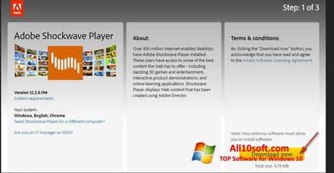 Screenshot Adobe Shockwave Player untuk Windows 10
