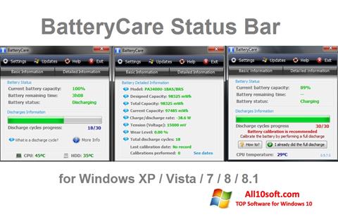 Screenshot BatteryCare untuk Windows 10