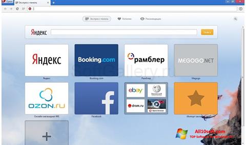 Screenshot Opera Next untuk Windows 10