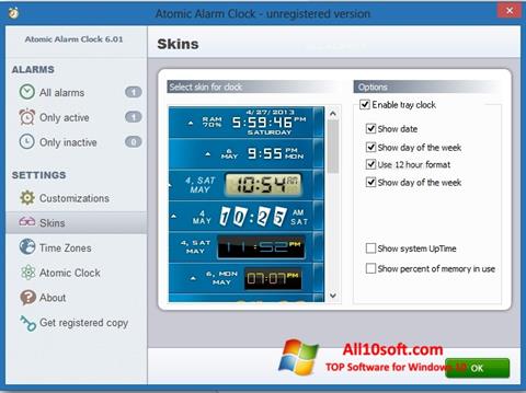 Screenshot Atomic Alarm Clock untuk Windows 10