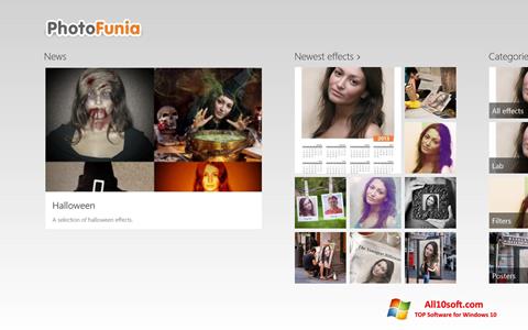 Screenshot PhotoFunia untuk Windows 10