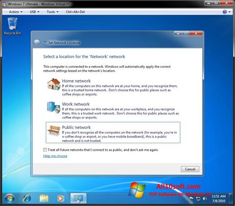 Screenshot Windows Virtual PC untuk Windows 10