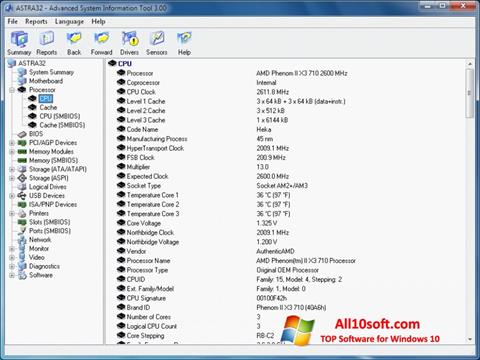 Screenshot ASTRA32 untuk Windows 10
