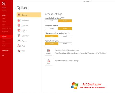 Screenshot PDF Architect untuk Windows 10