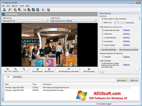 Screenshot WebCam Monitor untuk Windows 10