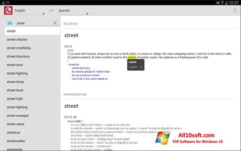 Screenshot ABBYY Lingvo untuk Windows 10