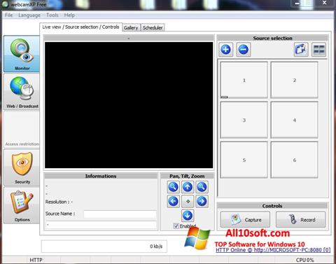 Screenshot webcamXP untuk Windows 10
