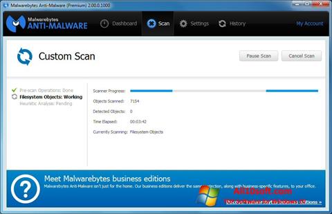 Screenshot Malwarebytes Anti-Malware Free untuk Windows 10