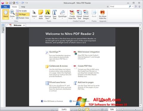 Screenshot Nitro PDF Reader untuk Windows 10