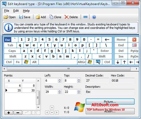 Screenshot Virtual Keyboard untuk Windows 10