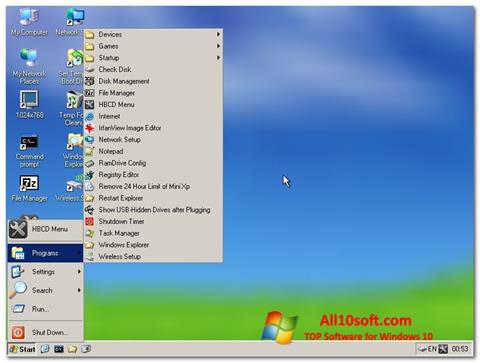 Screenshot Hirens Boot CD untuk Windows 10