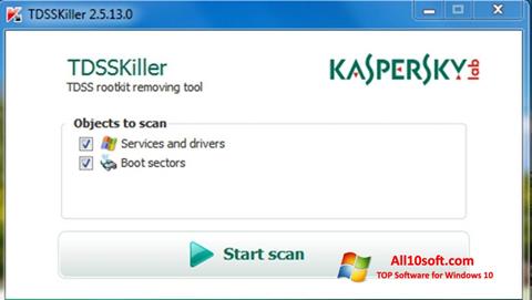 Screenshot Kaspersky TDSSKiller untuk Windows 10